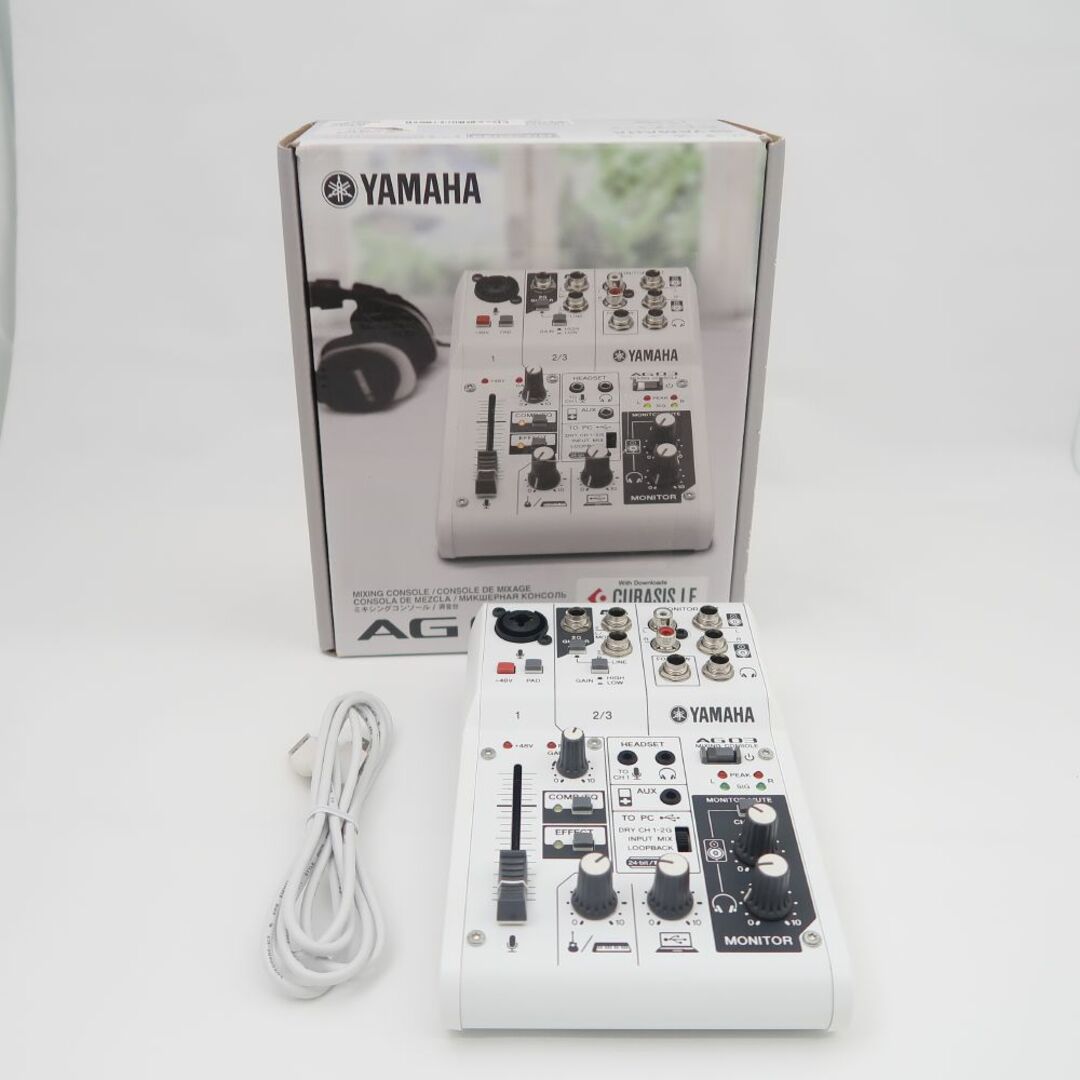 楽器YAMAHA ヤマハ AG03 ウェブキャスティングミキサー オーディオインターフェース 3チャンネル HM402C