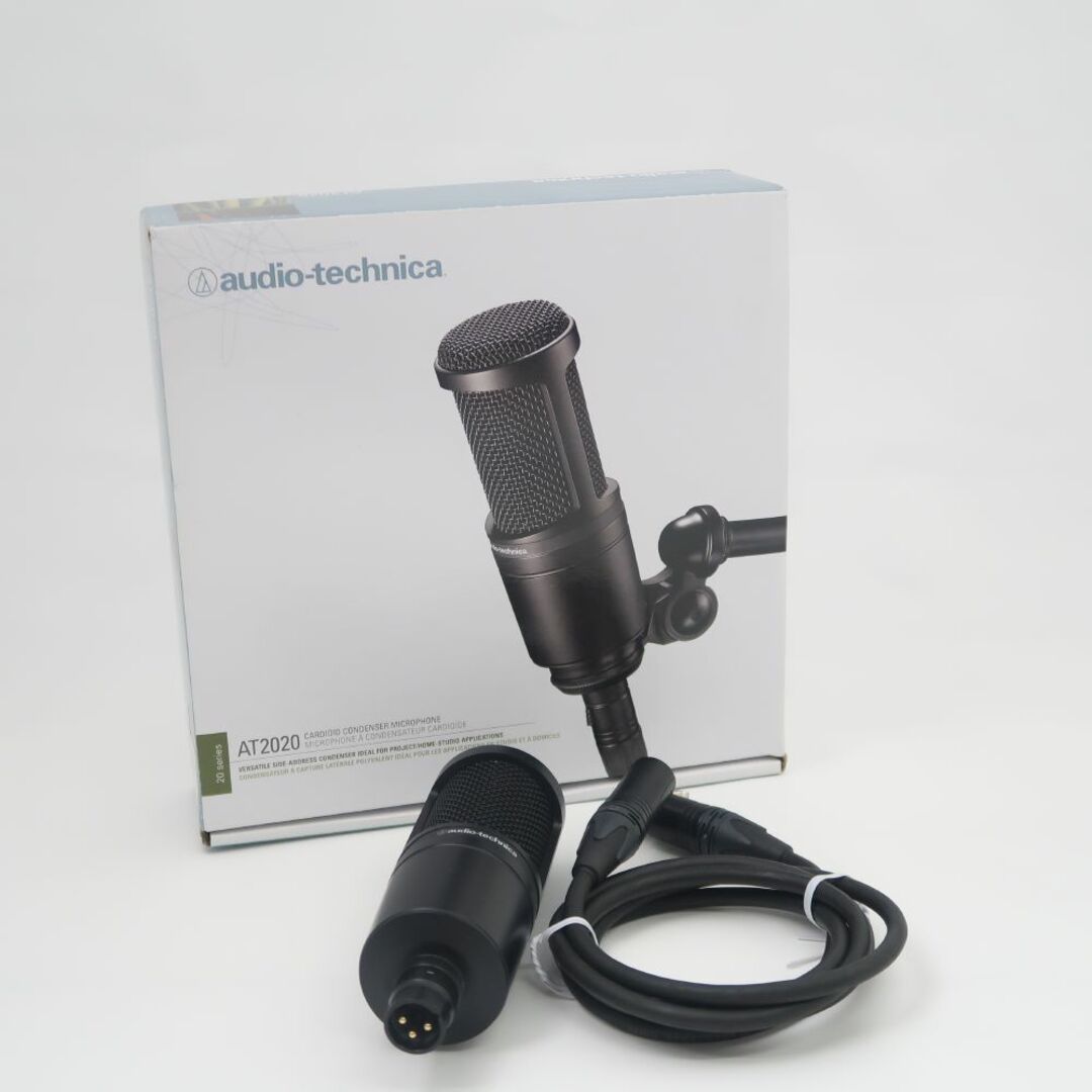 audio-technica(オーディオテクニカ)の美品 audio-technica オーディオテクニカ AT2020 コンデンサーマイク HM404C  エンタメ/ホビーのテーブルゲーム/ホビー(アマチュア無線)の商品写真