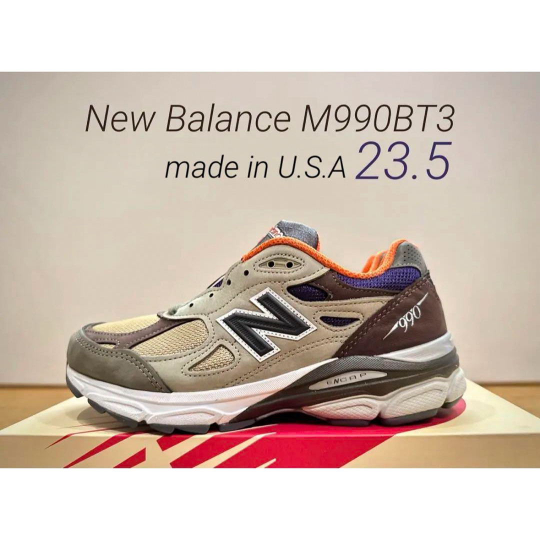 New Balance(ニューバランス)の希少サイズ！New Balance M990BT3 23.5㎝ ニューバランス レディースの靴/シューズ(スニーカー)の商品写真