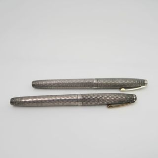 シェーファー(SHEAFFER)のSheaffer シェーファー 万年筆 2点 銀 スターリングシルバー ペア ペン先14K 585 USA製 文房具 筆記用具 HU849W3 (その他)