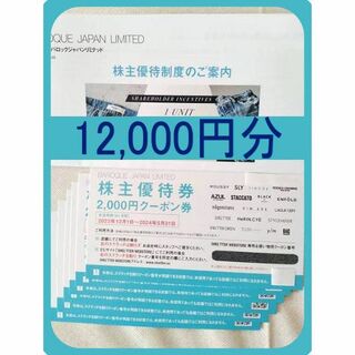 (12000円分) バロックジャパンリミテッド 株主優待券 ～2024.5.31(ショッピング)
