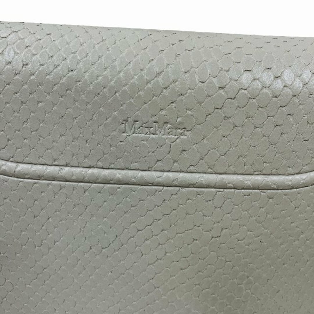 Max Mara(マックスマーラ)のマックスマーラ MAX MARA クラッチ バッグ パイソン型押し レザー レディースのバッグ(クラッチバッグ)の商品写真