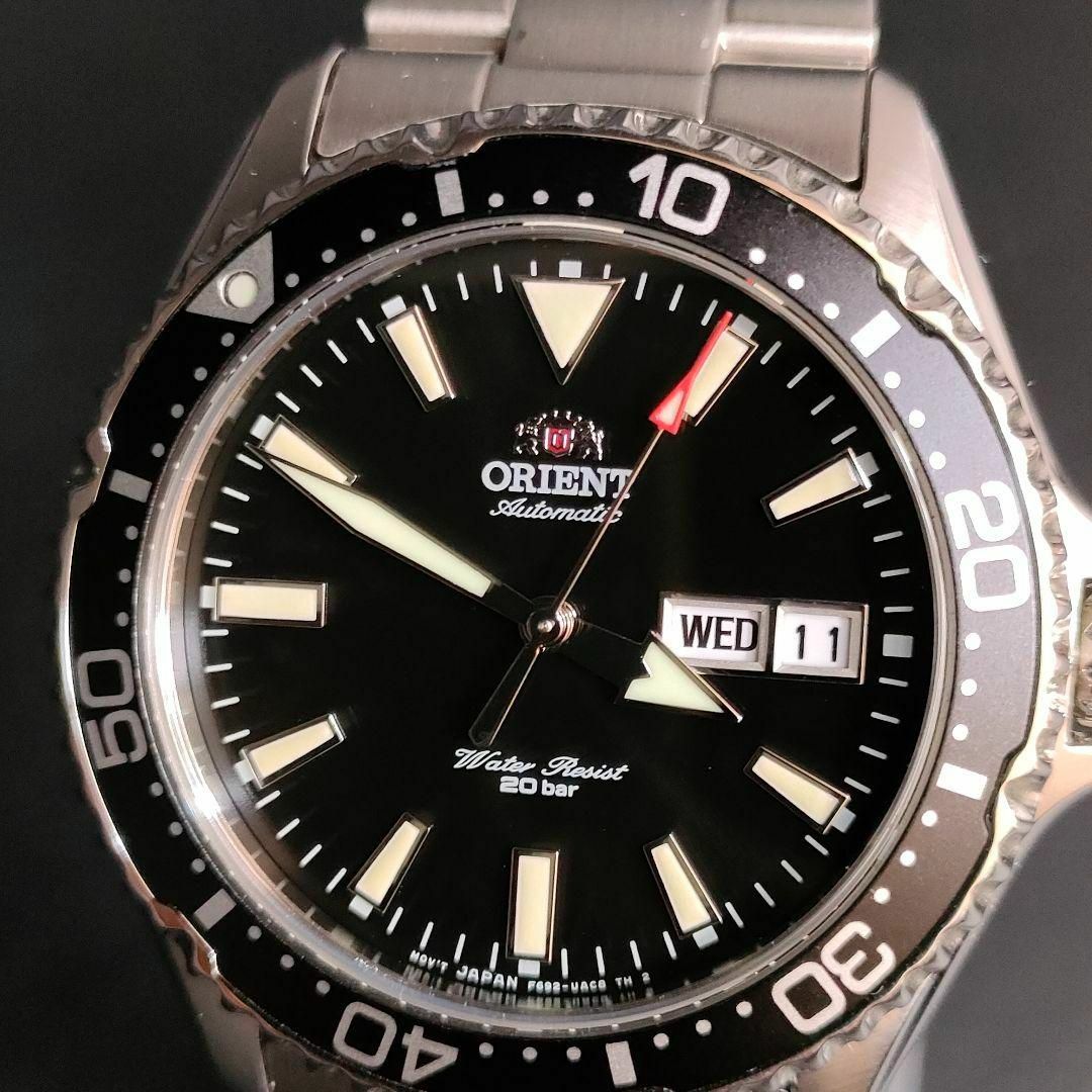 ORIENT(オリエント)の【極美品】ORIENTオリエント　ダイバーF692　ブラック　シルバー　クォーツ メンズの時計(腕時計(アナログ))の商品写真