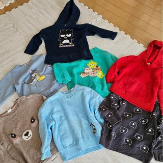 エイチアンドエム(H&M)の９０サイズ　男の子用　トップス　まとめ売り　フーディー　子供服　子ども服　H&M(Tシャツ/カットソー)