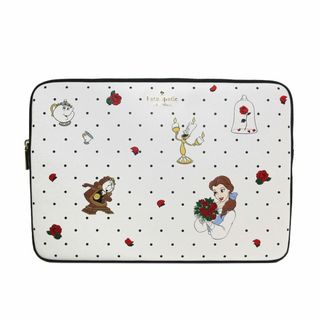 ケイトスペードニューヨーク(kate spade new york)の【新品】ケイトスペード ポーチ PCケース KE664 250(オフホワイト系×マルチカラー) kate spade× Disney ディズニー 美女と野獣 ベル ラップトップケース レディース アウトレット(ポーチ)