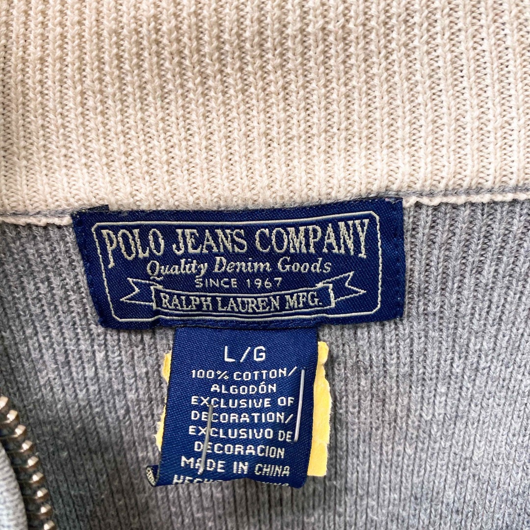 Ralph Lauren(ラルフローレン)のポロジーンズ　ニット　セーター　ハーフジップ　刺繍ロゴ　男女兼用　Lサイズ メンズのトップス(スウェット)の商品写真