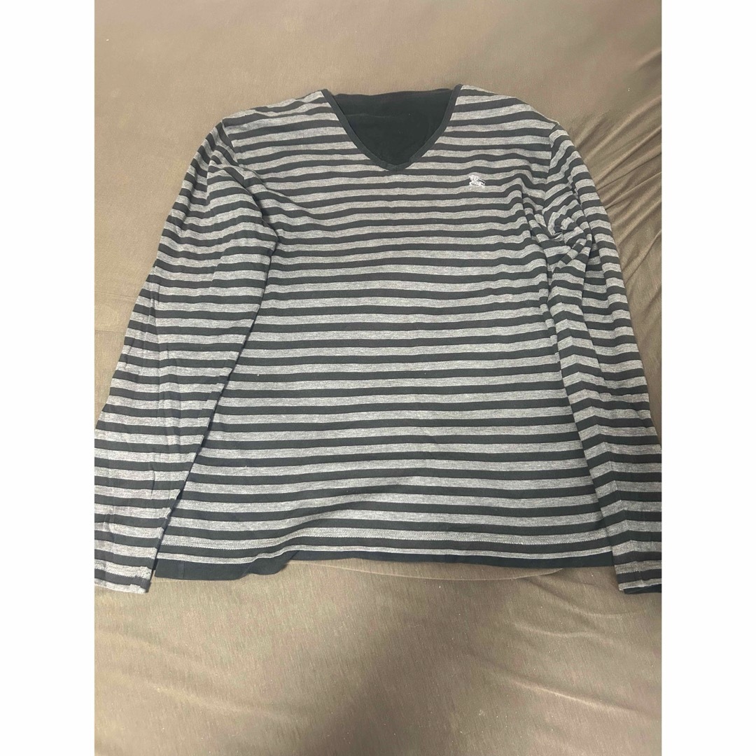 BURBERRY BLACK LABEL(バーバリーブラックレーベル)のバーバリーブラックレーベル リバーシブルロンT. メンズのトップス(Tシャツ/カットソー(七分/長袖))の商品写真