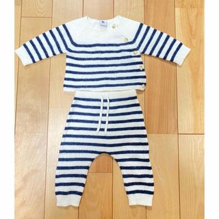 プチバトー(PETIT BATEAU)のニット　セットアップ(ニット/セーター)