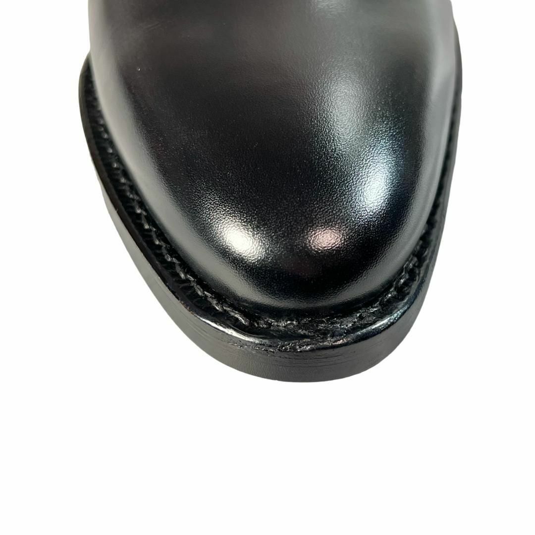 Jalan Sriwijaya(ジャランスリウァヤ)の【新品】ジャランスリワヤ Ｖフロント チャッカブーツ 6 24.5cm 黒 メンズの靴/シューズ(ドレス/ビジネス)の商品写真