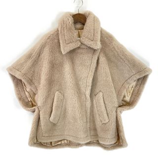 Max Mara - マックスマーラ 【美品/22年製】473608236 テディベア  アルパカ x シルク ケープ ポンチョ/