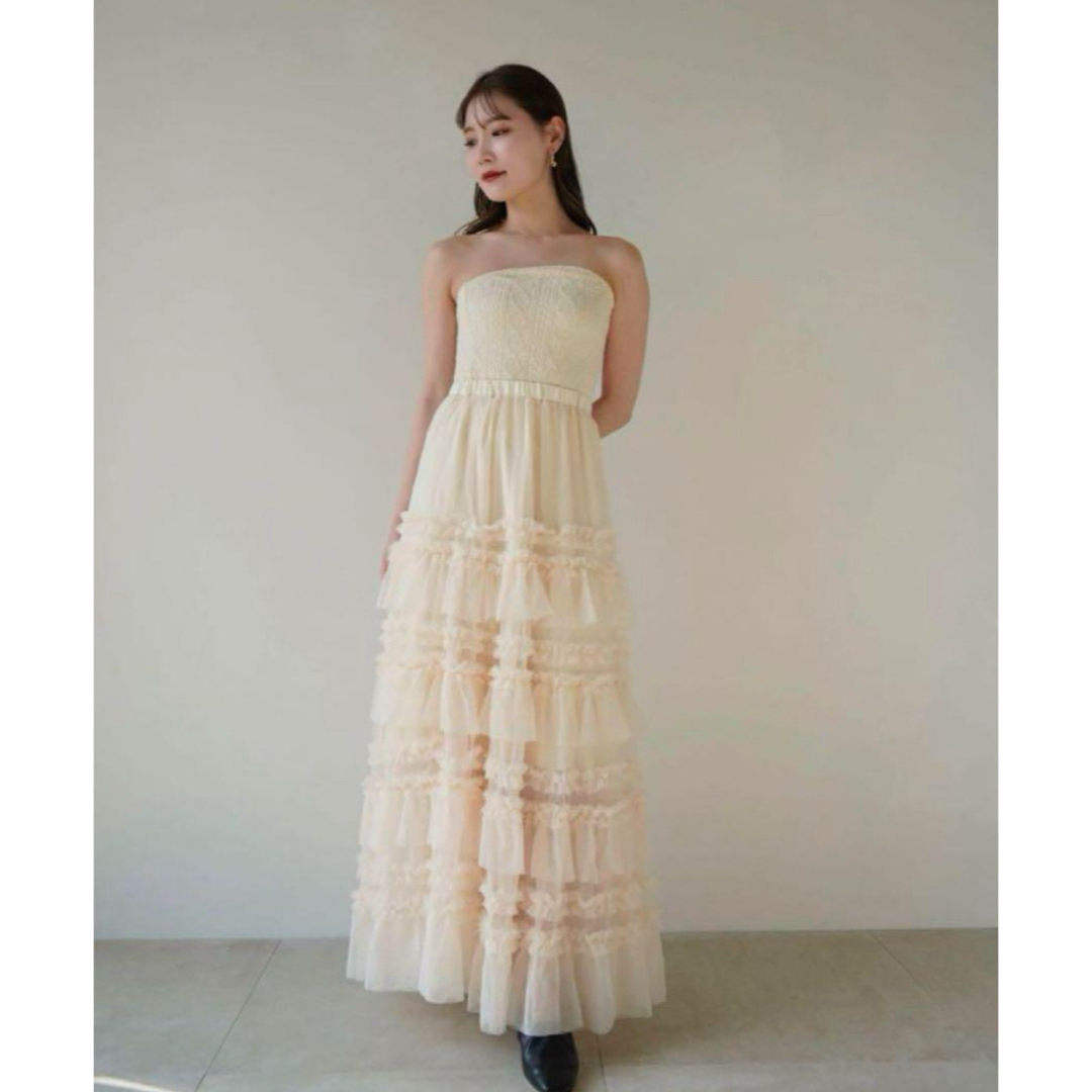 SNIDEL(スナイデル)のacka tulle long skirt レディースのスカート(ロングスカート)の商品写真