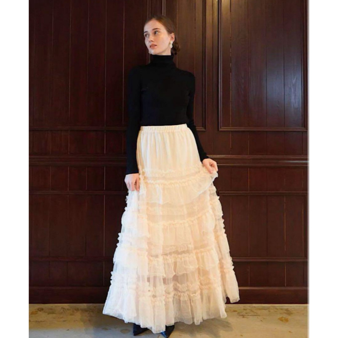 SNIDEL(スナイデル)のacka tulle long skirt レディースのスカート(ロングスカート)の商品写真