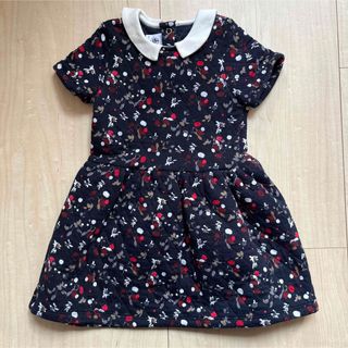 プチバトー(PETIT BATEAU)の超美品　プチバトー　キルトワンピース　104 4歳(ワンピース)