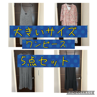 アベイル(Avail)の大きいサイズ ワンピース 5点セット(ロングワンピース/マキシワンピース)