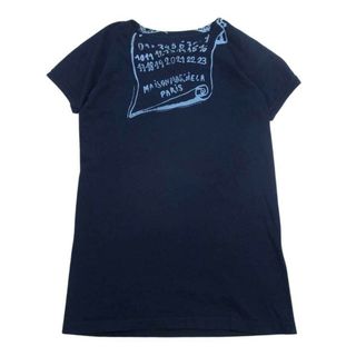 エムエムシックス(MM6)のMAISON MARGIELA メゾンマルジェラ 21SS S50GC0648 23887 ラウンドネック 半袖 Tシャツ ネイビー系 46【中古】(シャツ)