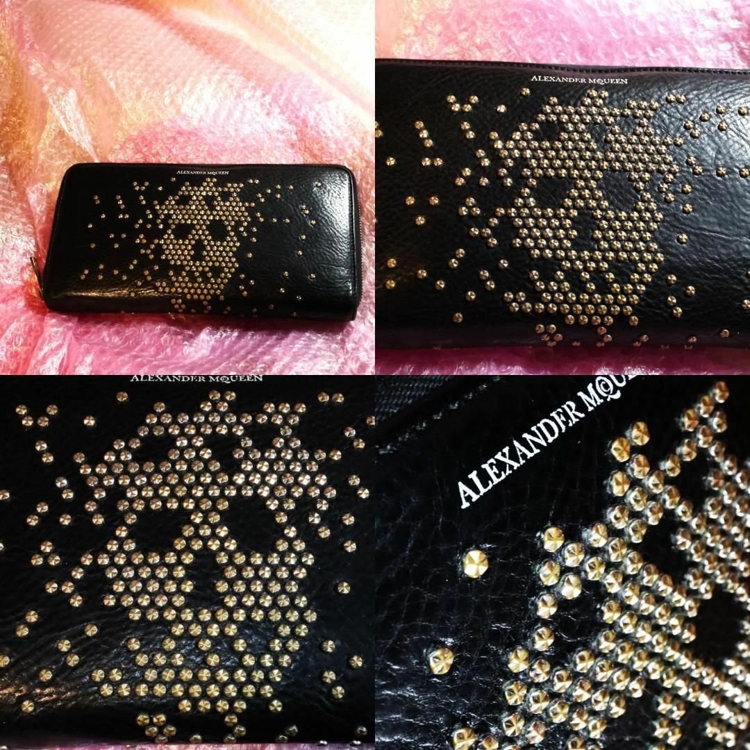 Alexander McQueen(アレキサンダーマックイーン)のalexander mcqueenスカルスタッズ長財布アレキサンダーマックイーン メンズのファッション小物(長財布)の商品写真