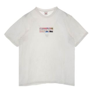 シュプリーム(Supreme)のSupreme シュプリーム Ｔシャツ  21SS  Emilio Pucci Box Logo Tee エミリオプッチ ボックス ロゴ プリント 半袖 Tシャツ ホワイト ピンク ホワイト系 M【中古】(シャツ)