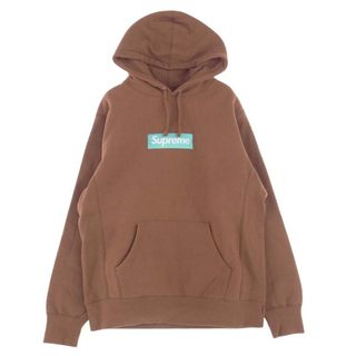 S Supreme Box Logo Hooded Sweat Brown