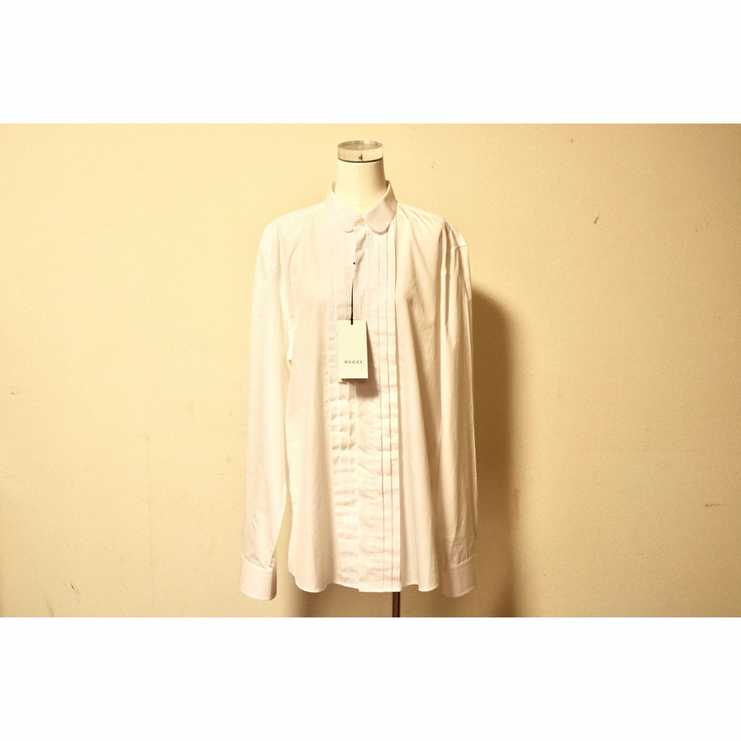 Gucci(グッチ)のGucci ドレスフリルシャツ White 43/17 XL メンズのトップス(シャツ)の商品写真