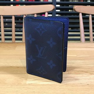 ルイヴィトン(LOUIS VUITTON)の未使用 ルイヴィトン 現行 タイガラマ オーガナイザードゥポッシュ コバルト 青(名刺入れ/定期入れ)