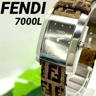 古倉時計付属品あり【新品電池】FENDI 3050L/ブルー ブレスレットウォッチ