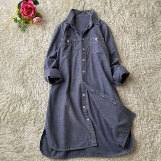 nest Robe - Sa-Rah 襟付きカシュクールワンピース チャコールの通販