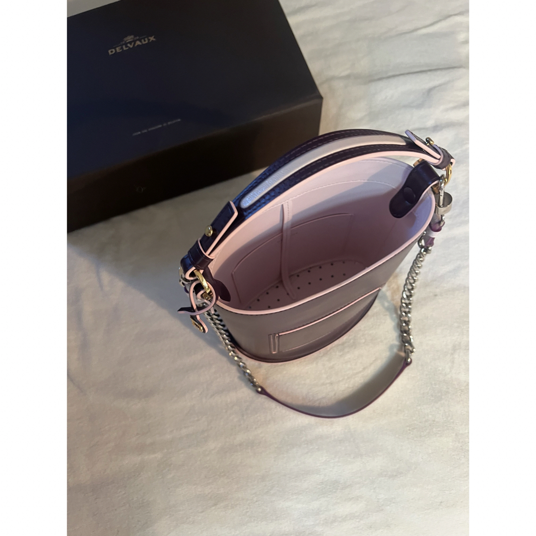 DELVAUX - DELVAUX ハンドバッグ Pin Mini Bucket ピン ミニ の DELVAUX - DELVAUX ハンドバッグ Pin Mini Bucket ピン ミニ の