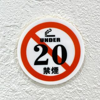 【送料無料】under20 禁煙サインプレート 標札 標識 表示板 案内板 タバ(店舗用品)
