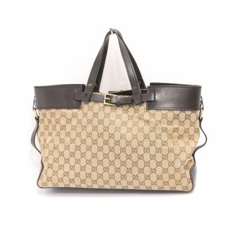 グッチ(Gucci)のグッチ　レクタングル　ハンドバッグ　GGキャンバス＆レザー　ベージュ系　GUCCI　18677204(ハンドバッグ)