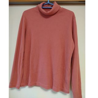 ユニクロ(UNIQLO)の☆bonbon様☆ユニクロ ヒートテックタートルネックフリースTシャツ・Lサイズ(Tシャツ(長袖/七分))