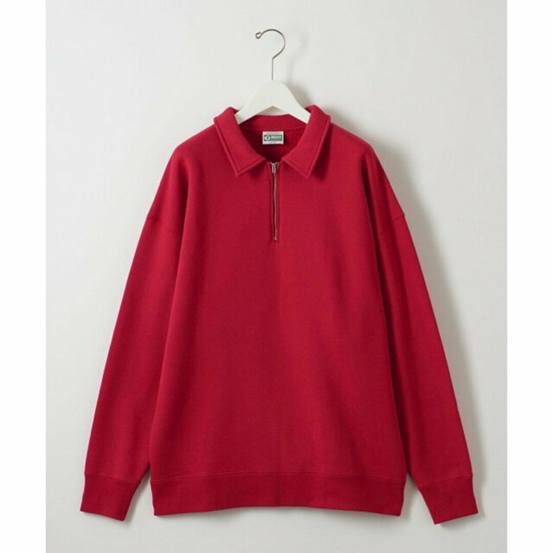 steven alan(スティーブンアラン)の【RED】【L】<DISCUS ATHLETIC * Steven Alan> HALF ZIP PL SWEAT/スウェット メンズのトップス(Tシャツ/カットソー(半袖/袖なし))の商品写真