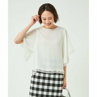 ユナイテッドアローズグリーンレーベルリラクシング(UNITED ARROWS green label relaxing)の【OFF WHITE】クラフト レース ドルマンスリーブ ブラウス(シャツ/ブラウス(長袖/七分))