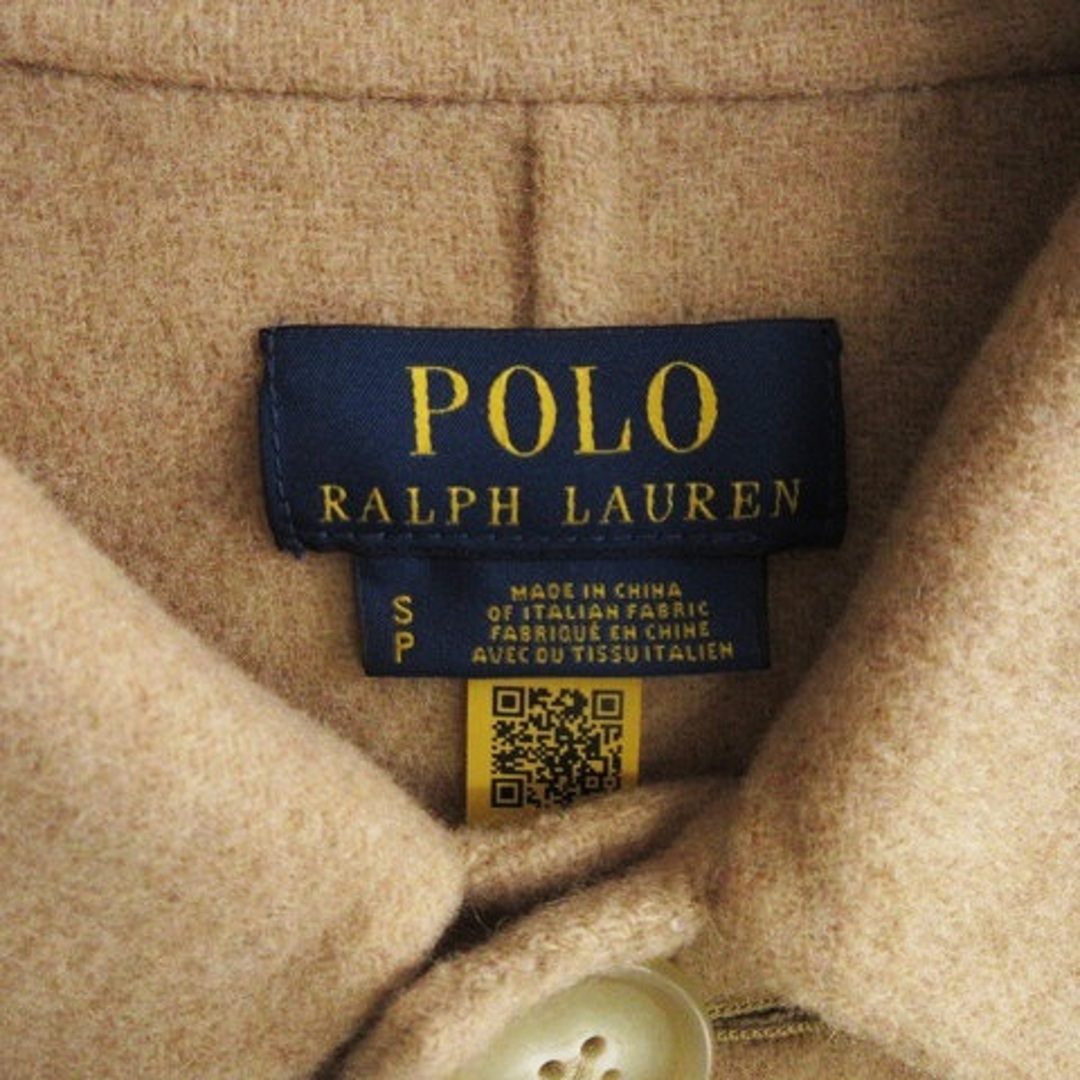 POLO RALPH LAUREN(ポロラルフローレン)のポロ ラルフローレン ステンカラーコート ひざ丈 長袖 ウール べージュ S メンズのジャケット/アウター(ステンカラーコート)の商品写真