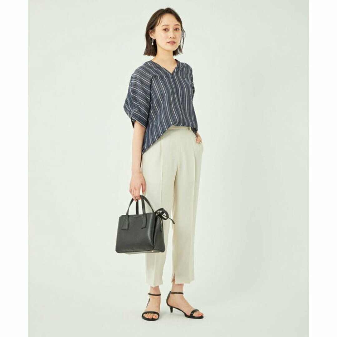 UNITED ARROWS green label relaxing(ユナイテッドアローズグリーンレーベルリラクシング)の【NAVY】【FREE】シアー ストライプ スキッパー シャツ レディースのトップス(シャツ/ブラウス(長袖/七分))の商品写真