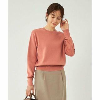 ユナイテッドアローズグリーンレーベルリラクシング(UNITED ARROWS green label relaxing)の【PINK】バイカラー クルーネック プルオーバー ニット -ウォッシャブル-(ニット/セーター)