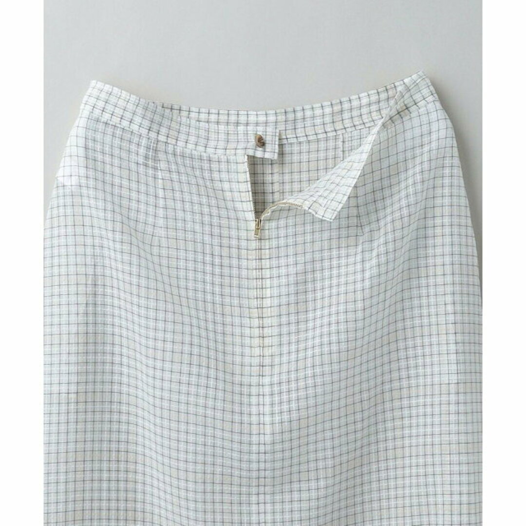 6 (ROKU)(ロク)の【BEIGE】<6(ROKU)>CUPRO COTTON SUKE CHECK SKIRT/スカート その他のその他(その他)の商品写真