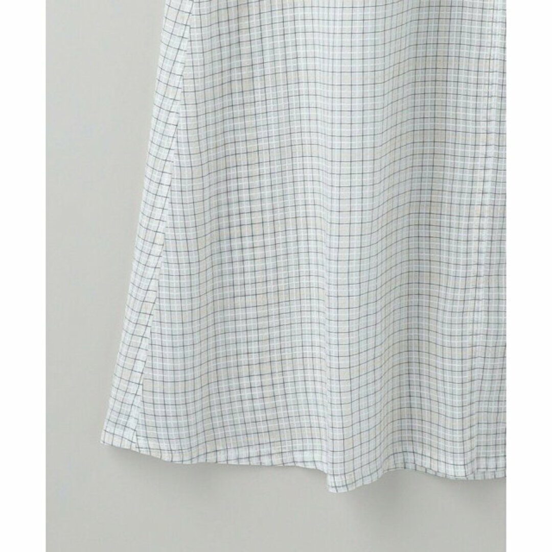 6 (ROKU)(ロク)の【BEIGE】【S (36)】<6(ROKU)>CUPRO COTTON SUKE CHECK SKIRT/スカート その他のその他(その他)の商品写真