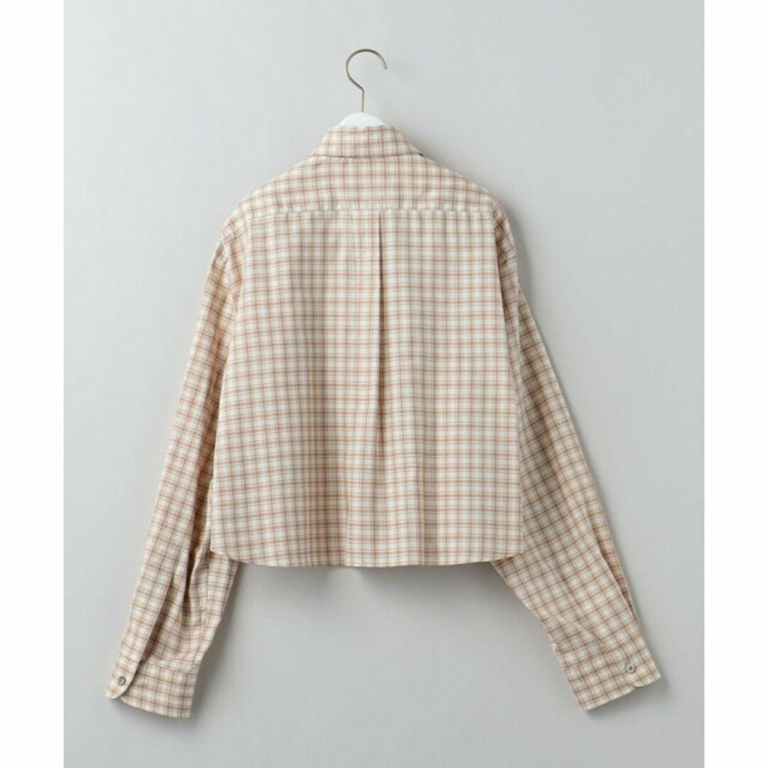 【BEIGE】【FREE】<6(ROKU)>COTTON CHECK CROPPED BD SHIRT/シャツ