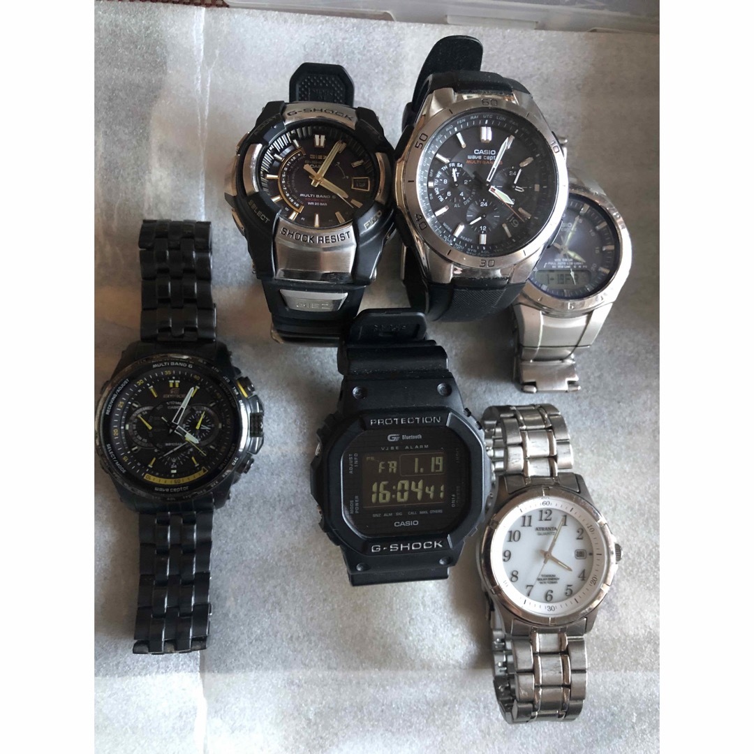 カシオG-SHOCKなど腕時計6点まとめ売りメンズ メンズの時計(腕時計(デジタル))の商品写真