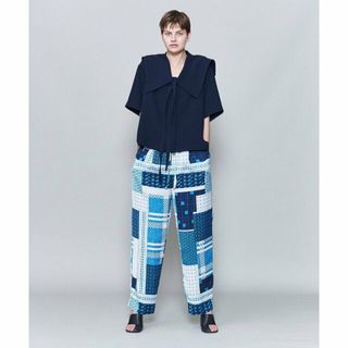 ロク(6 (ROKU))の【COBALT】<6(ROKU)>PATTERN BLOCK PANTS/パンツ(その他)