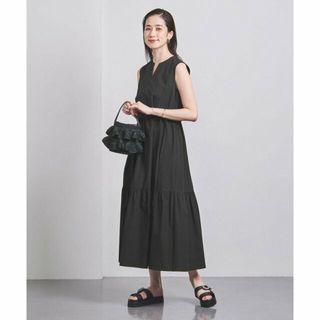 ユナイテッドアローズ(UNITED ARROWS)の【BLACK】キーネック マキシワンピース(その他)