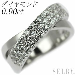 Pt900 ダイヤモンド リング 0.90ct パヴェ(リング(指輪))