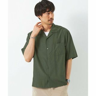 ユナイテッドアローズグリーンレーベルリラクシング(UNITED ARROWS green label relaxing)の【OLIVE】アルコットローン ジャストルーズ オープンカラー シャツ -接触冷感-(その他)