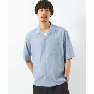 ユナイテッドアローズグリーンレーベルリラクシング(UNITED ARROWS green label relaxing)の【LT.BLUE】アルコットローン ジャストルーズ オープンカラー シャツ -接触冷感-(その他)