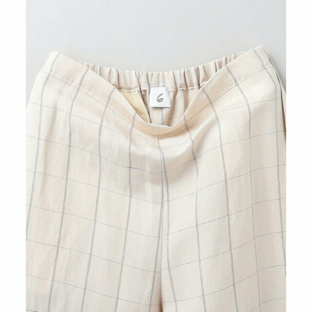 6 (ROKU)(ロク)の【BEIGE】<6(ROKU)>ASA RAYON SILK CHECK PANTS/パンツ その他のその他(その他)の商品写真