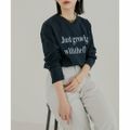 【NAVY】ロゴロングスリーブTシャツ