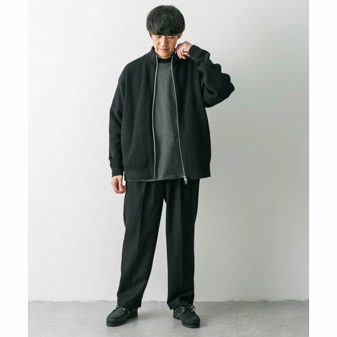 URBAN RESEARCH DOORS(アーバンリサーチドアーズ)の【GREIGE】【L】ハイツイスト畦編みドライバーズニット メンズのトップス(ニット/セーター)の商品写真