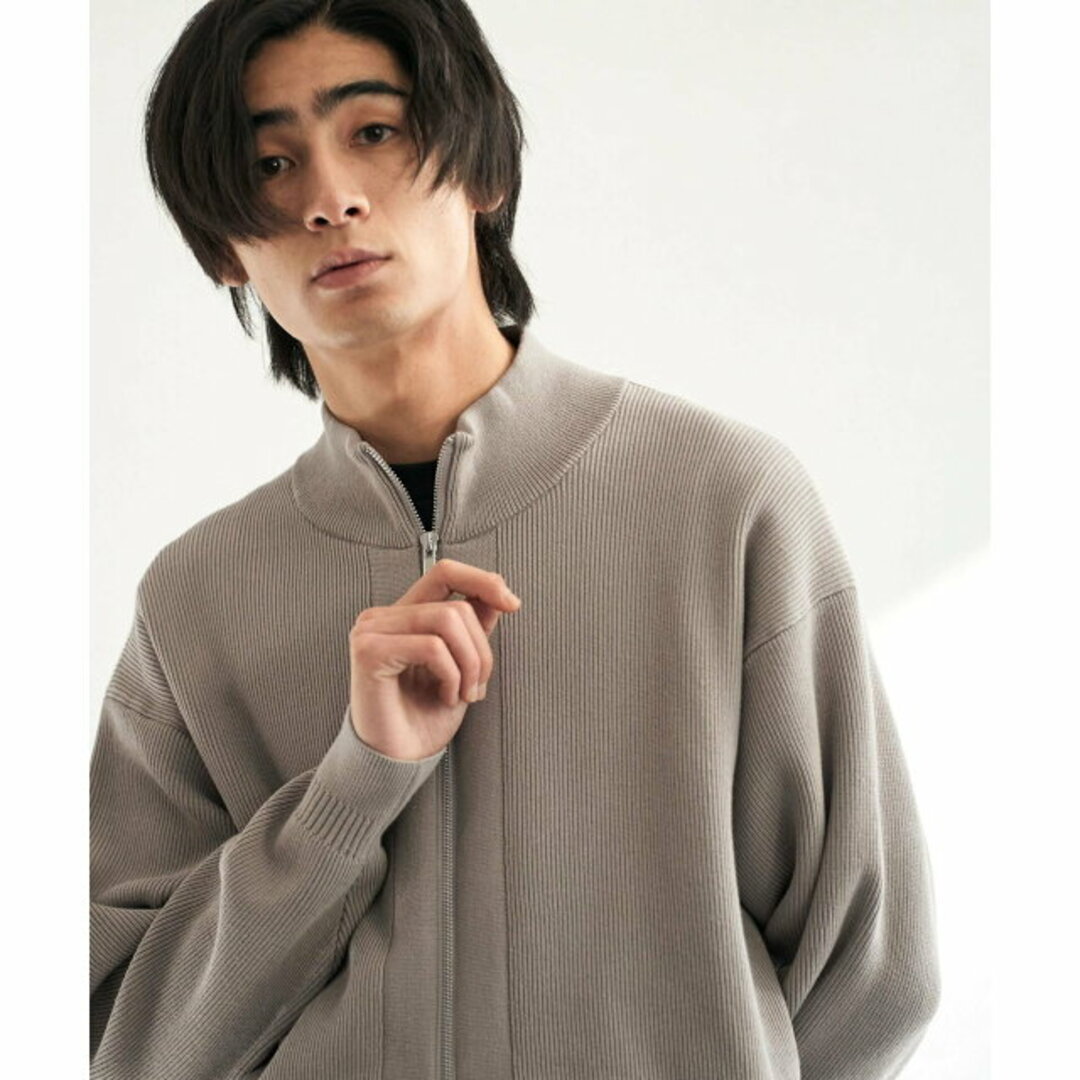 URBAN RESEARCH DOORS(アーバンリサーチドアーズ)の【GREIGE】【M】ハイツイスト畦編みドライバーズニット メンズのトップス(ニット/セーター)の商品写真