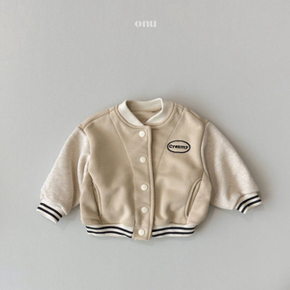 新品未使用 韓国子供服 ONU creamy baseball jacket(ジャケット/上着)