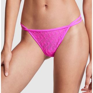 ヴィクトリアズシークレット(Victoria's Secret)の新品　PINK フロックドメッシュ ソングショーツ(ショーツ)